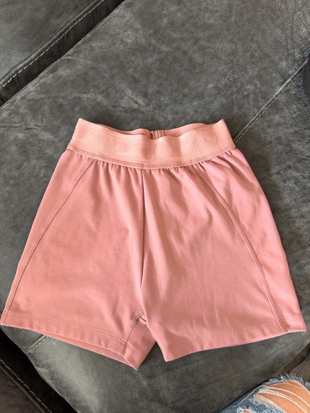 PINK Victoria's Secret Dusty Rose High-Waist Lounge Shorts